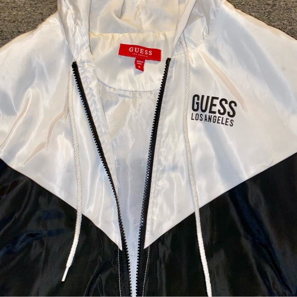 Guess Zip Up Windbreaker Jacket - Picture 3 of 4
